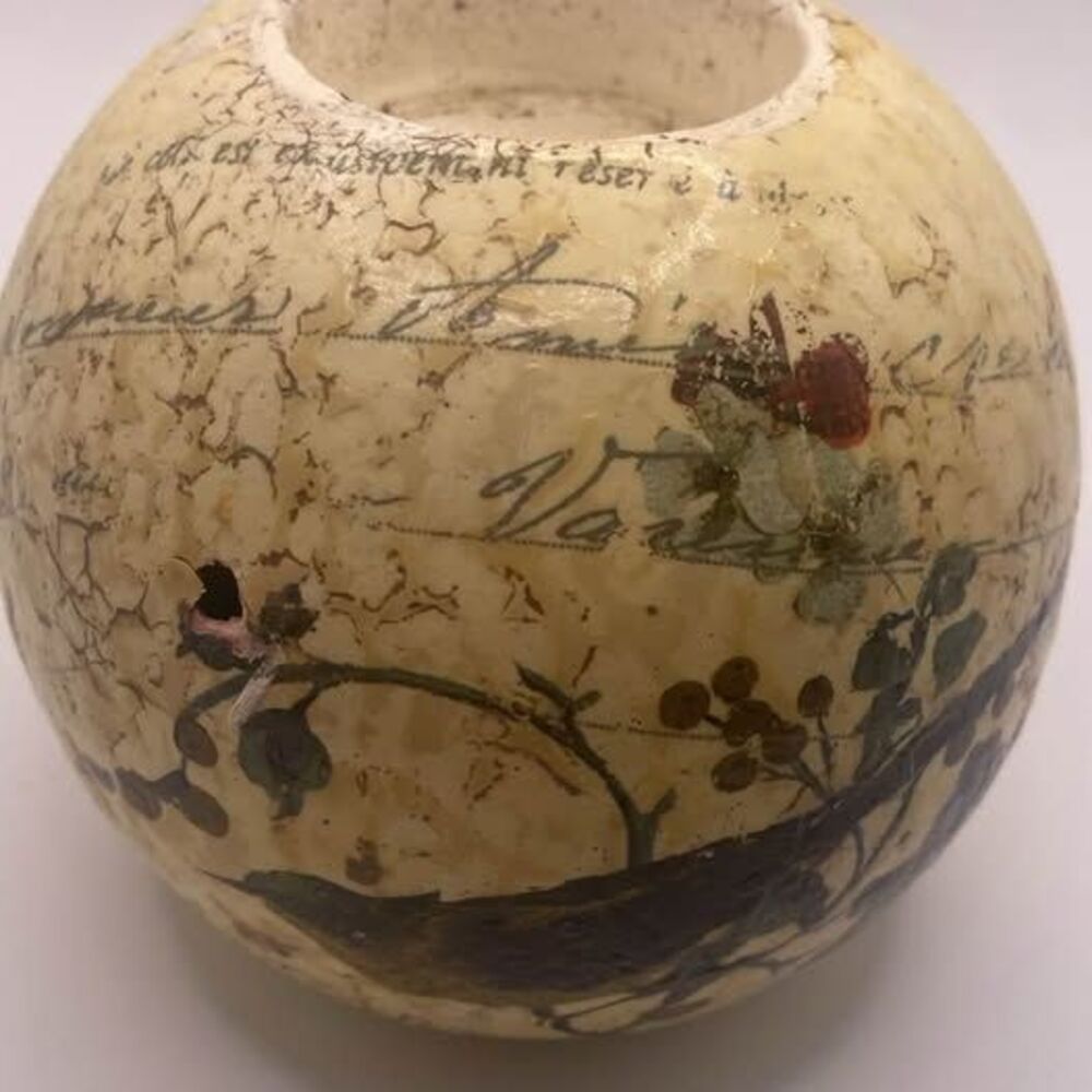 Botanical Sphere Candle Holder Tea Light Votive – Fall Cozy Decor